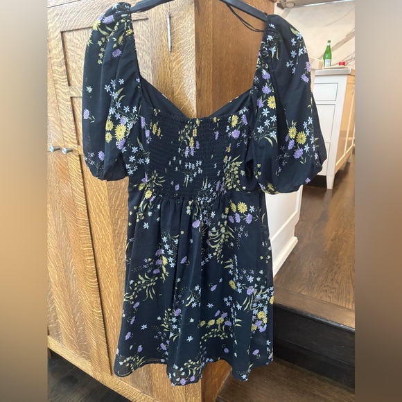 Steve Madden Black Floral Mini Dress - Picture 5 of 5